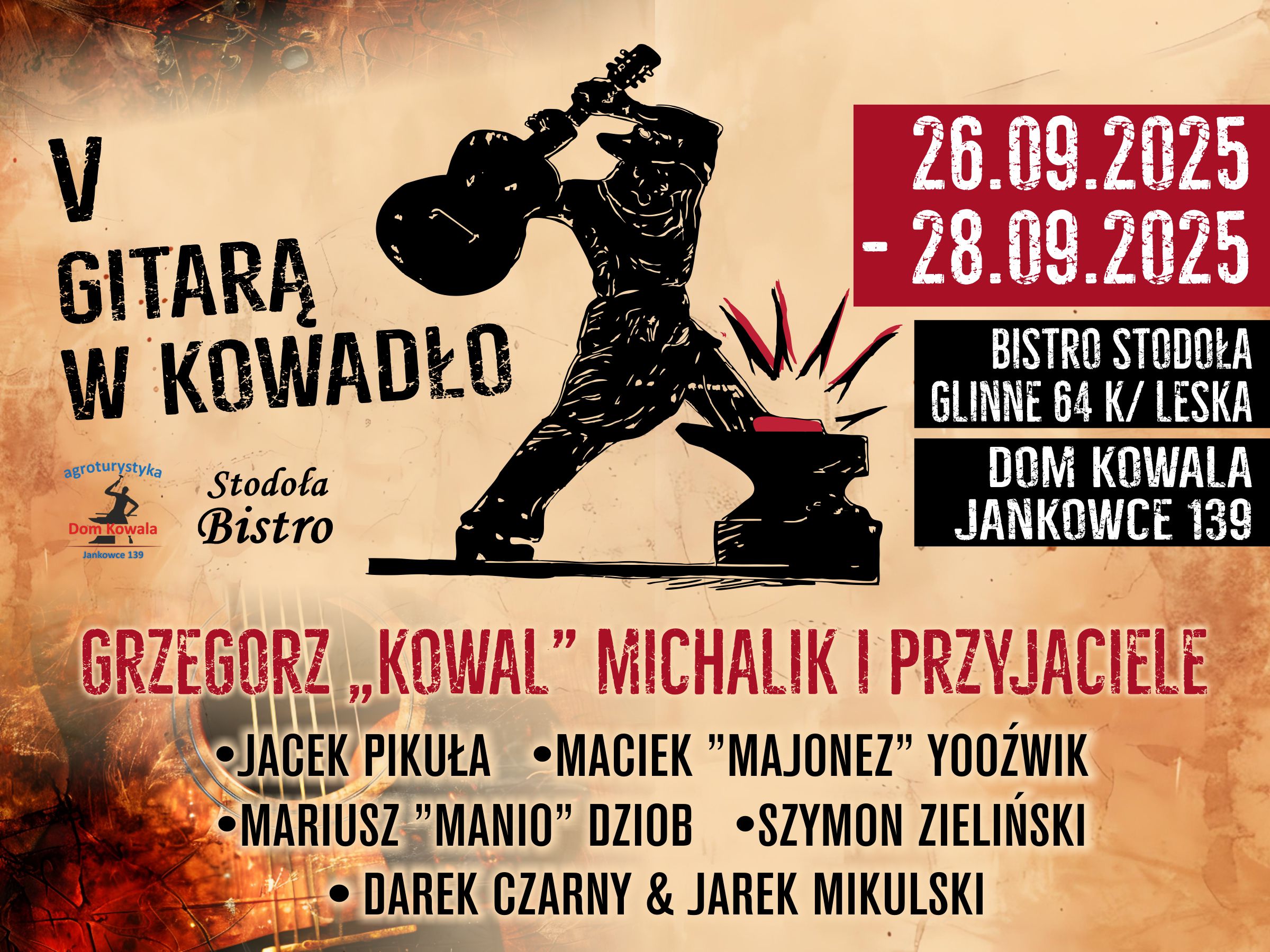 plakat kowadło w siodle